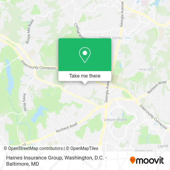 Haines Insurance Group map