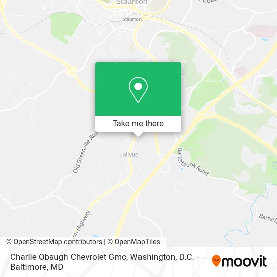Charlie Obaugh Chevrolet Gmc map