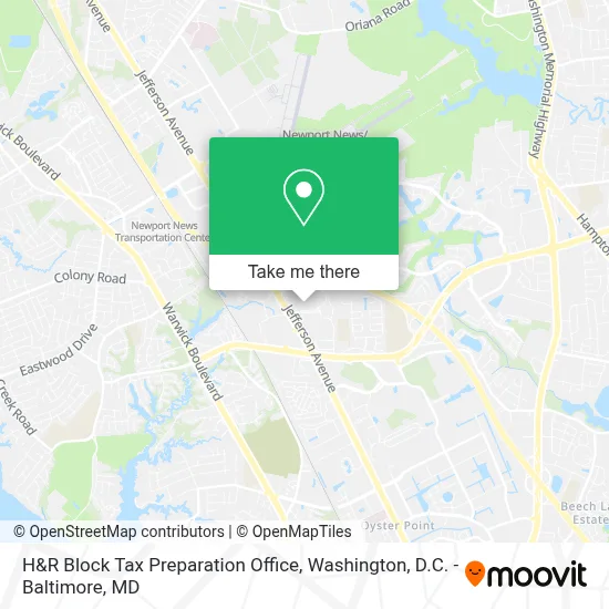 H&R Block Tax Preparation Office map