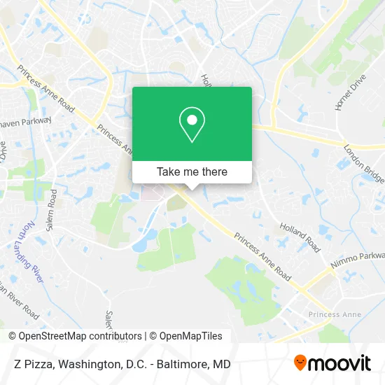 Z Pizza map
