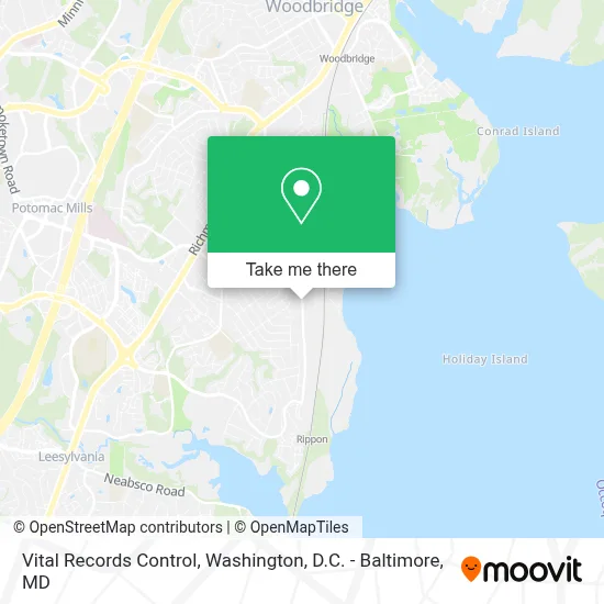 Vital Records Control map