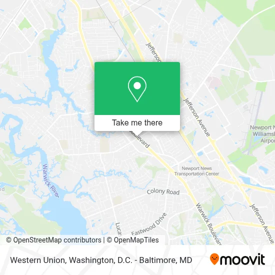 Western Union map