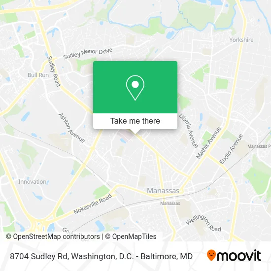 8704 Sudley Rd map