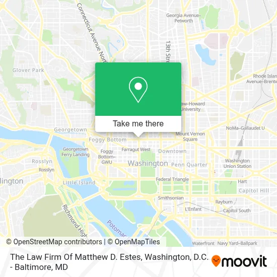 The Law Firm Of Matthew D. Estes map