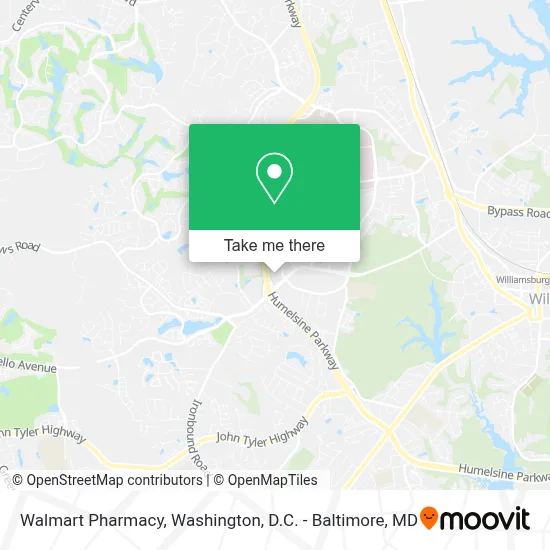 Walmart Pharmacy map