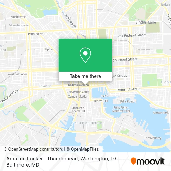 Amazon Locker - Thunderhead map