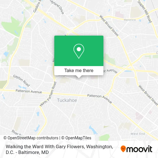 Walking the Ward With Gary Flowers map