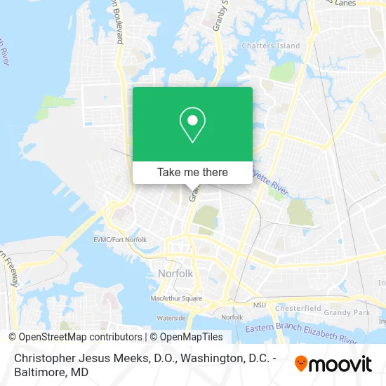 Christopher Jesus Meeks, D.O. map