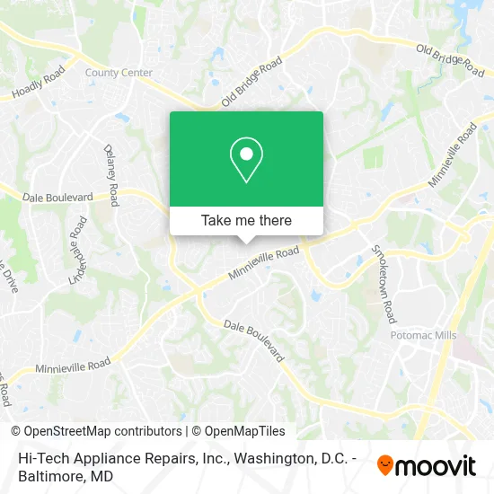 Hi-Tech Appliance Repairs, Inc. map