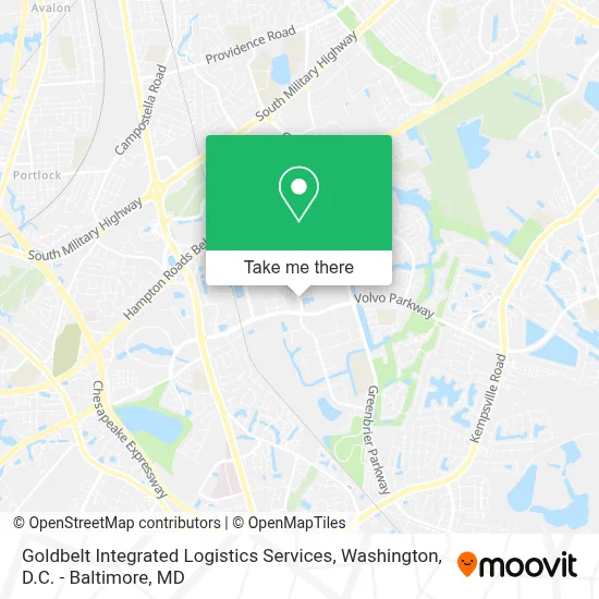 Goldbelt Integrated Logistics Services map