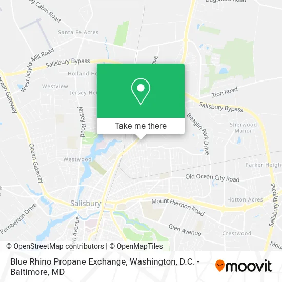 Blue Rhino Propane Exchange map