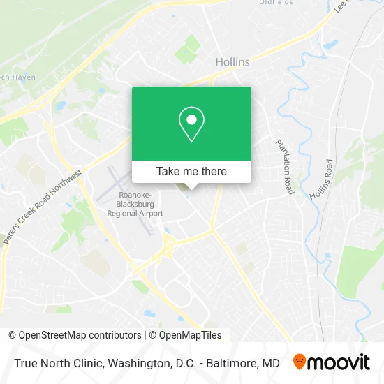 True North Clinic map