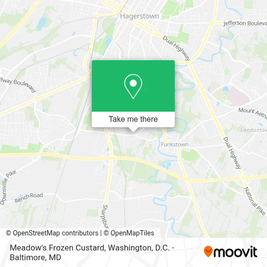 Meadow's Frozen Custard map