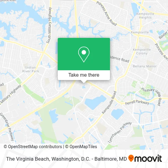 The Virginia Beach map
