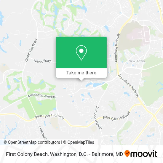First Colony Beach map