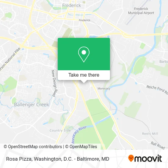 Rosa Pizza map