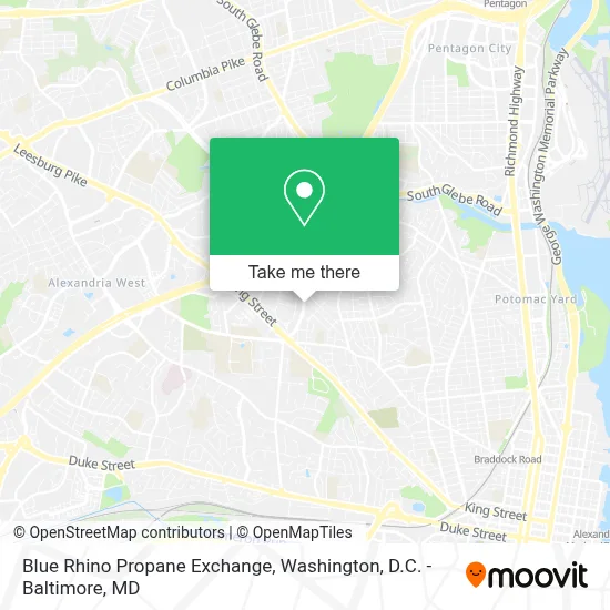 Blue Rhino Propane Exchange map