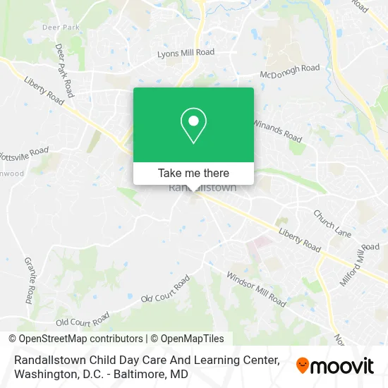 Randallstown Child Day Care And Learning Center map