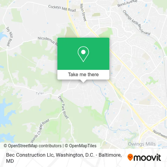 Bec Construction Llc map