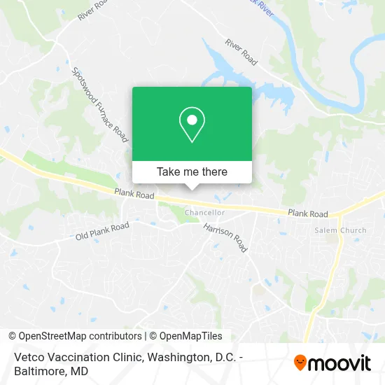 Vetco Vaccination Clinic map