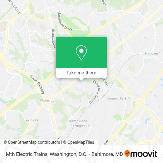 Mth Electric Trains map
