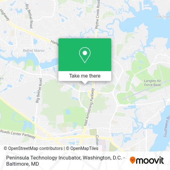 Peninsula Technology Incubator map