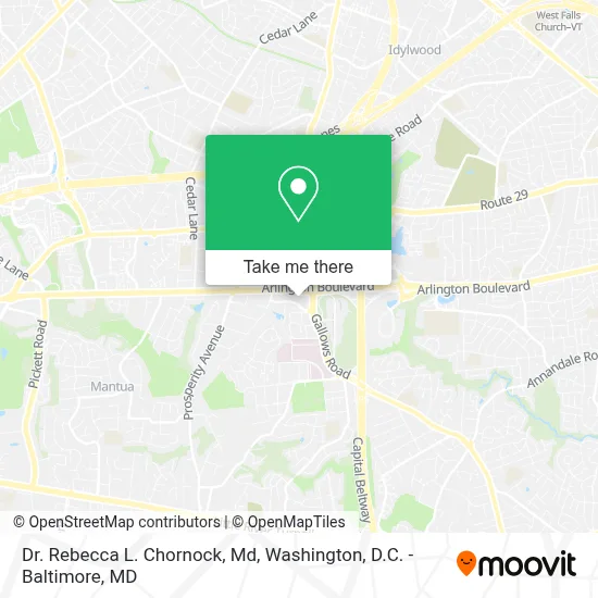 Dr. Rebecca L. Chornock, Md map