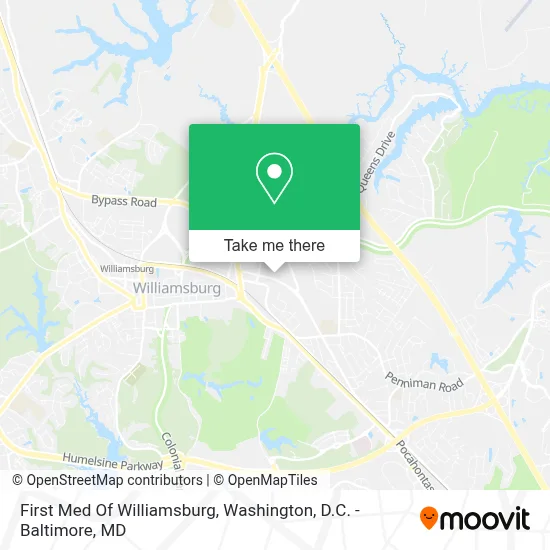First Med Of Williamsburg map