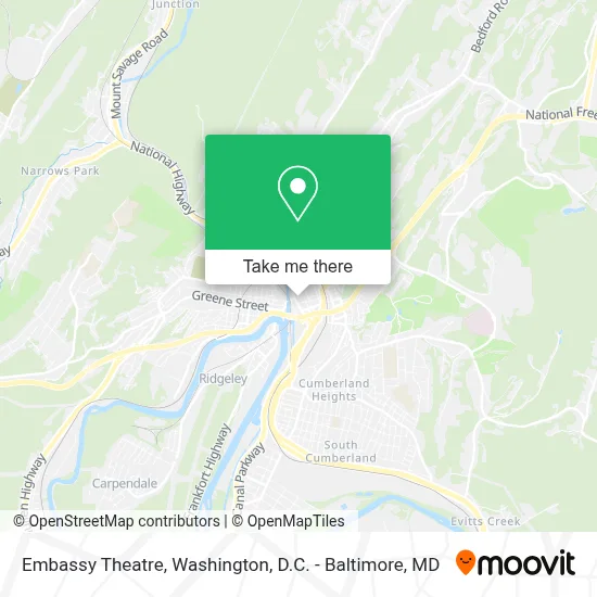 Embassy Theatre map