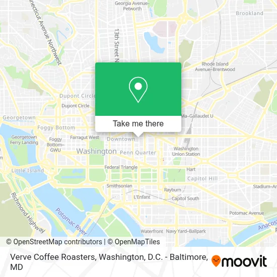 Verve Coffee Roasters map