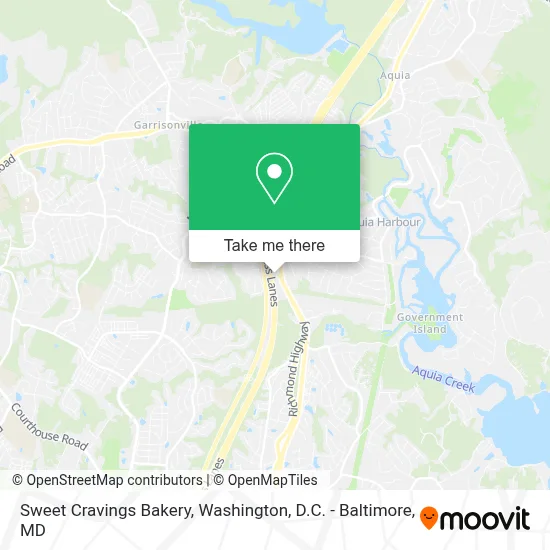 Sweet Cravings Bakery map