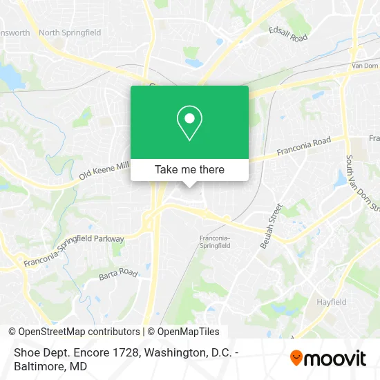 Shoe Dept. Encore 1728 map
