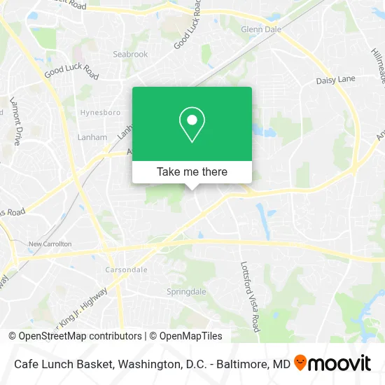 Cafe Lunch Basket map