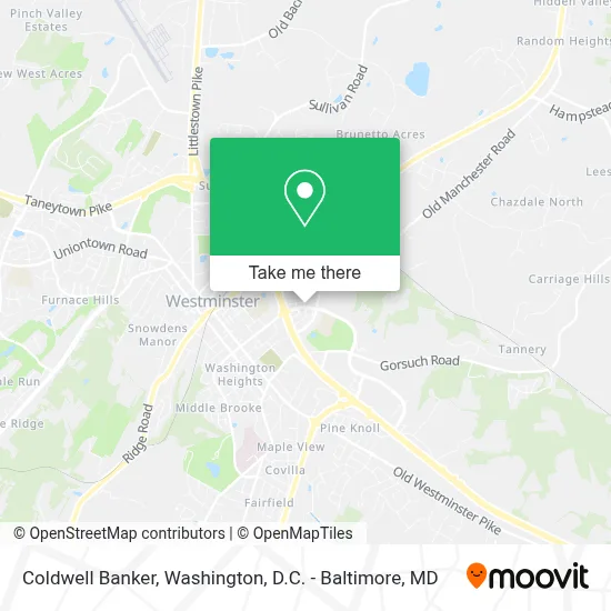 Coldwell Banker map