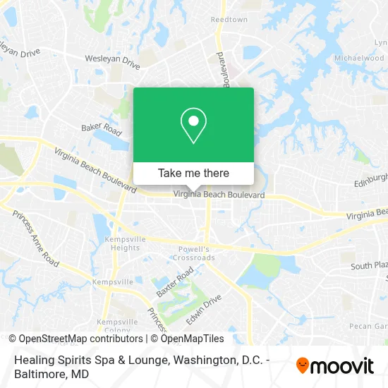 Healing Spirits Spa & Lounge map
