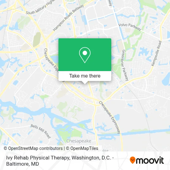Ivy Rehab Physical Therapy map
