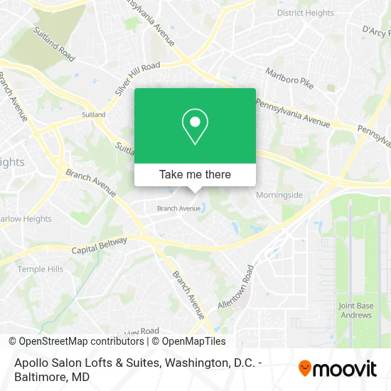 Apollo Salon Lofts & Suites map