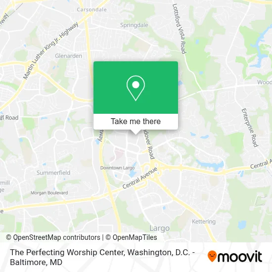 The Perfecting Worship Center map