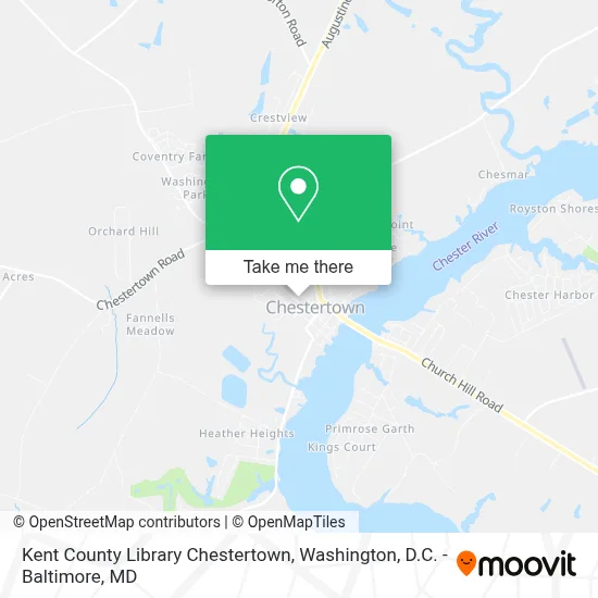 Kent County Library Chestertown map