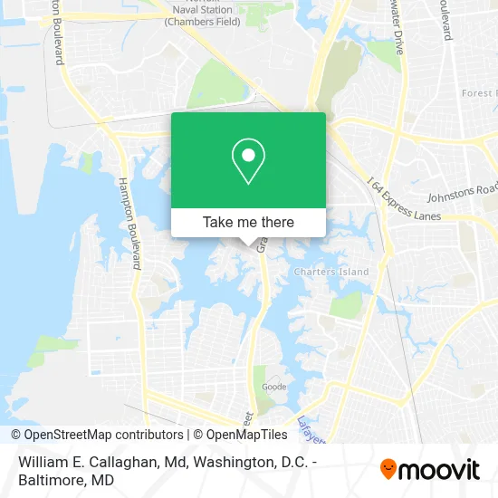 William E. Callaghan, Md map