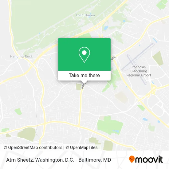 Atm Sheetz map