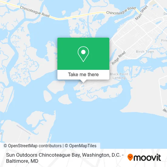 Sun Outdoors Chincoteague Bay map