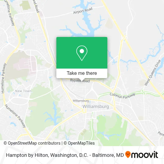 Hampton by Hilton map