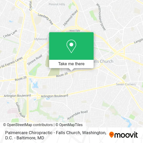 Palmercare Chiropractic - Falls Church map