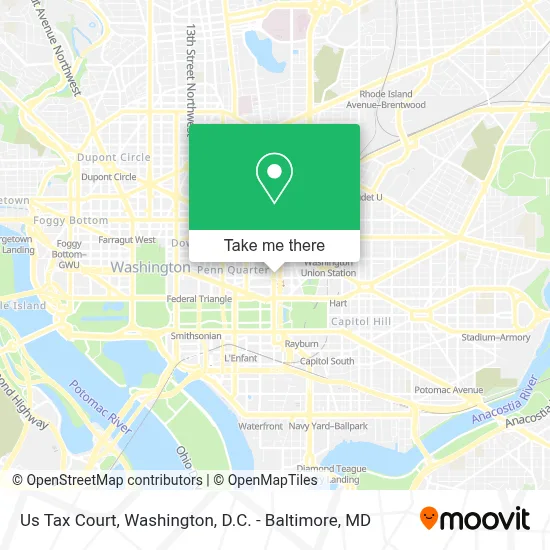 Us Tax Court map