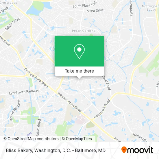 Bliss Bakery map