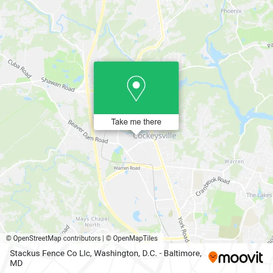 Stackus Fence Co Llc map