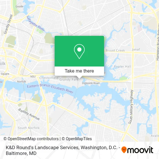 K&D Round's Landscape Services map