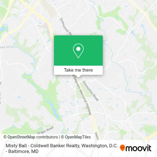 Misty Ball - Coldwell Banker Realty map