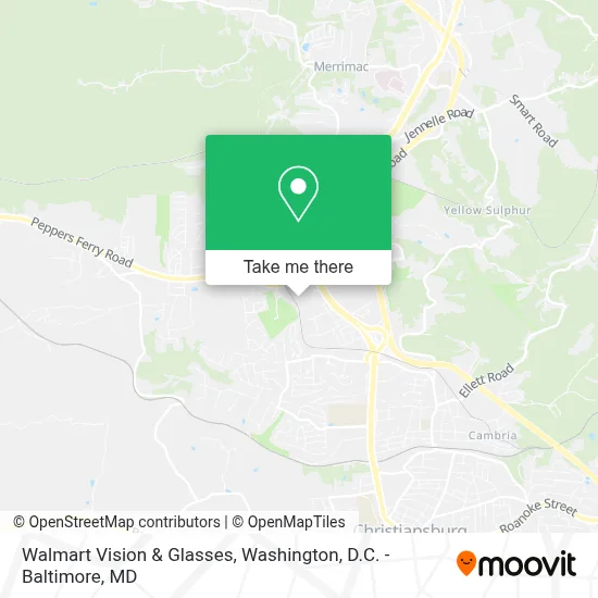 Walmart Vision & Glasses map